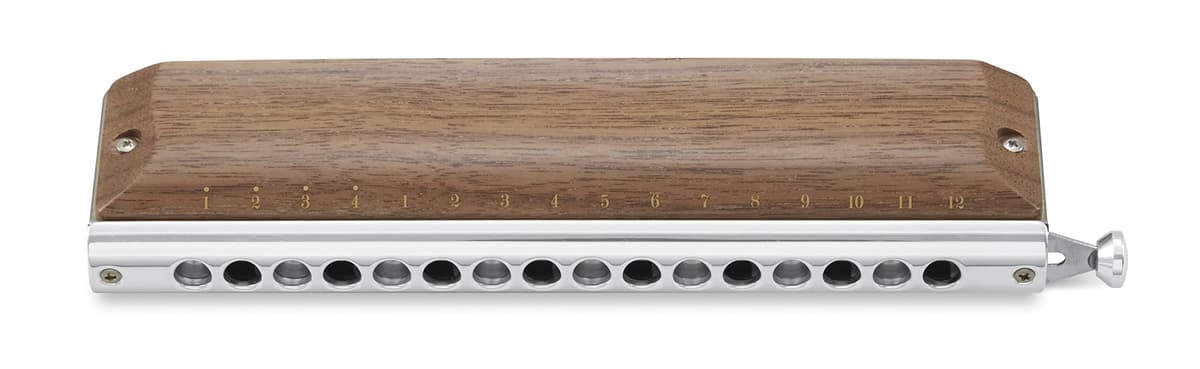 SUZUKI Sirius S-64CW Armónica Cromática 16 Agujeros Tapa de Madera Long Stroke Profesional