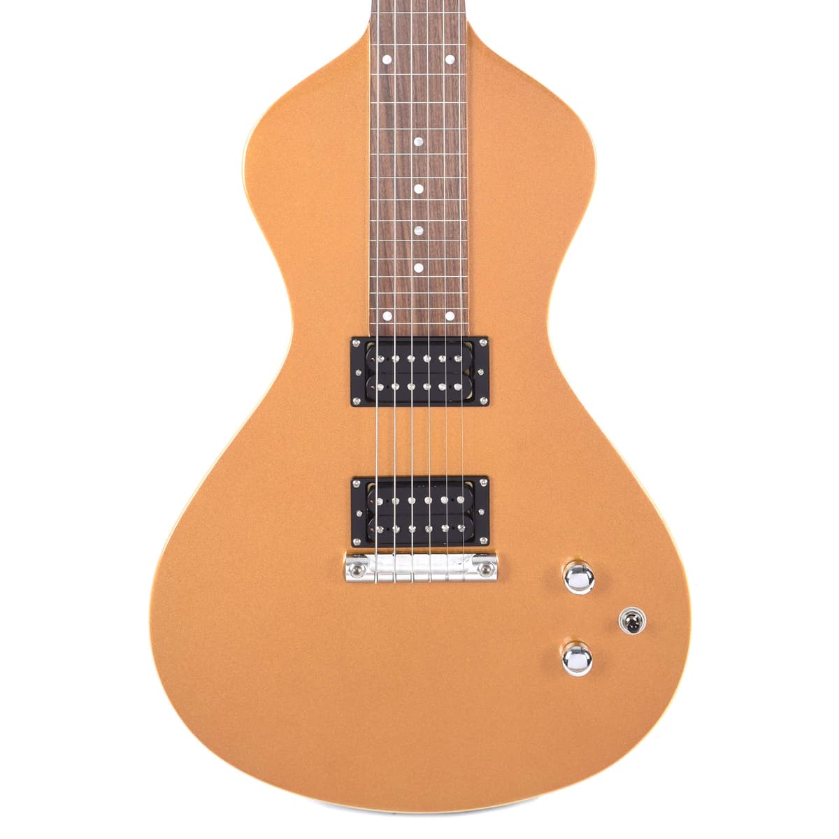 Asher Electro Hawaiian Junior Lap Steel Gold Top con Funda (Gig Bag) AJ-200GT2