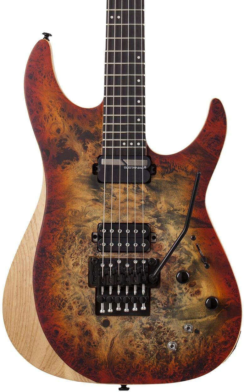 Schecter Reaper-6 FR-S - Estallido Infernal Satinado, Guitarra Eléctrica con Floyd Rose y Sustainer 1508