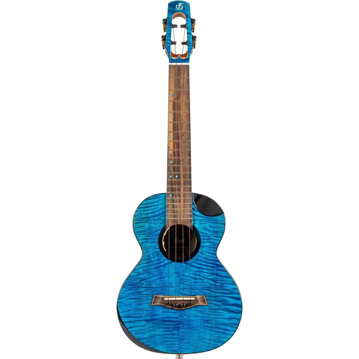 Flight Comet EQ-A Tenor Ukelele de Caoba, Azul - Electroacústico, Cutaway, Ecualizador y Afinador Integrado