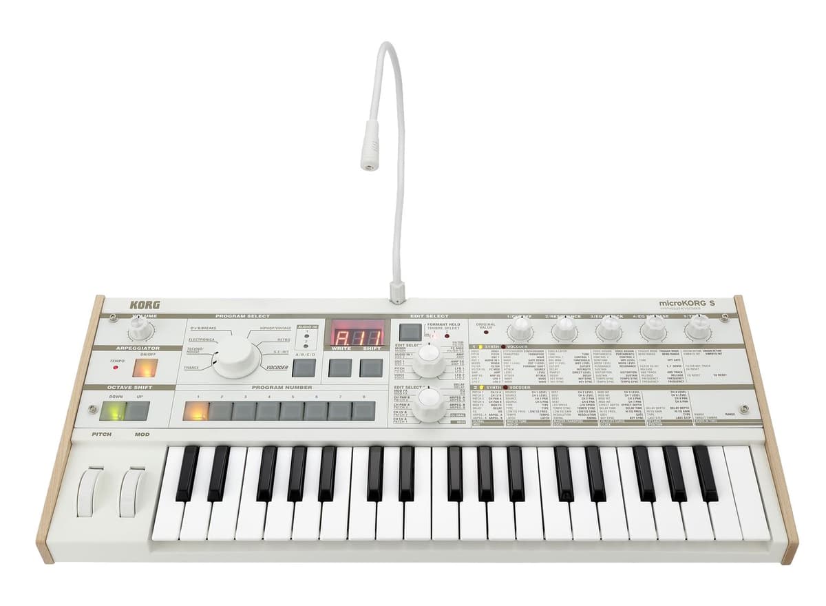 KORG microKORG S MK-1S Sintetizador Analógico con Vocoder 37 Teclas + Estuche de Regalo (BAG GIFT)