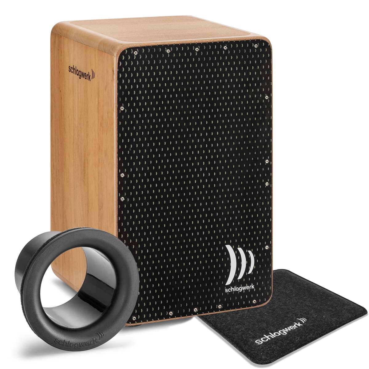 Schlagwerk EVO CP5901 - Cajón Snare Precise OS Negro, serie EVO, percusión profesional, caja peruana acústica, acabado black