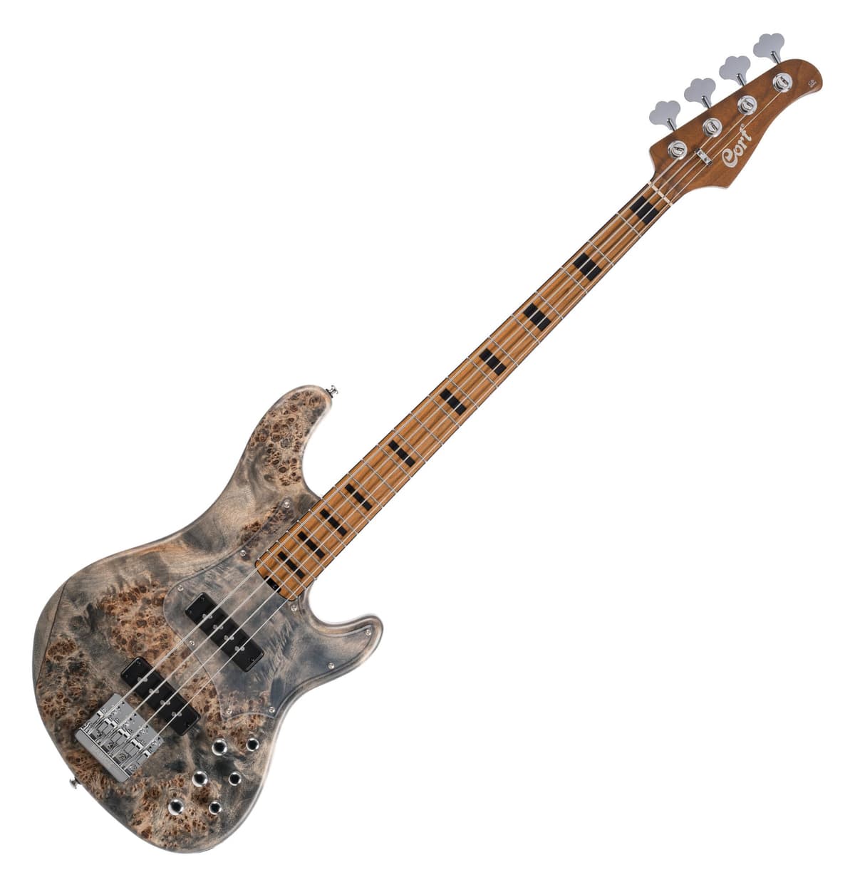 Cort GB Modern GBMODERN4OPCG - Bajo de 4 Cuerdas, Diestro, Open Pore Charcoal Grey, Escala Completa