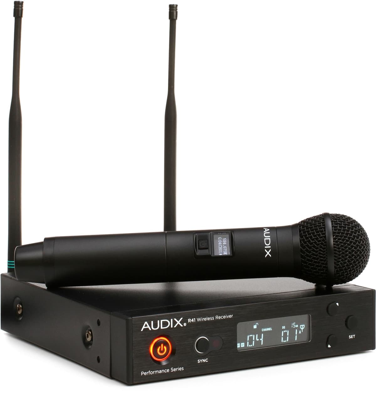 AUDIX AP41 OM5 Sistema de Micrófono Inalámbrico de Mano - Banda A, profesional, alcance confiable, calidad de sonido premium AP41OM5A
