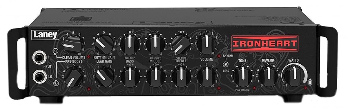Laney Ironheart IRT-SLS Cabezal de Guitarra 300W Monobloque y Válvulas con Interfaz USB, Negro