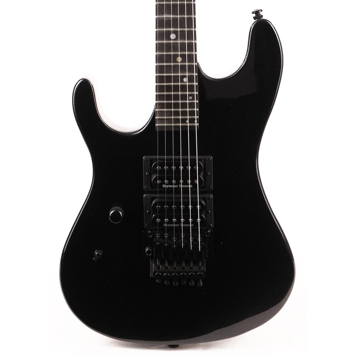 Kramer Nightswan KNSLJBMBF1 zurda Floyd Rose, Jet Black Metallic, guitarra eléctrica izquierda