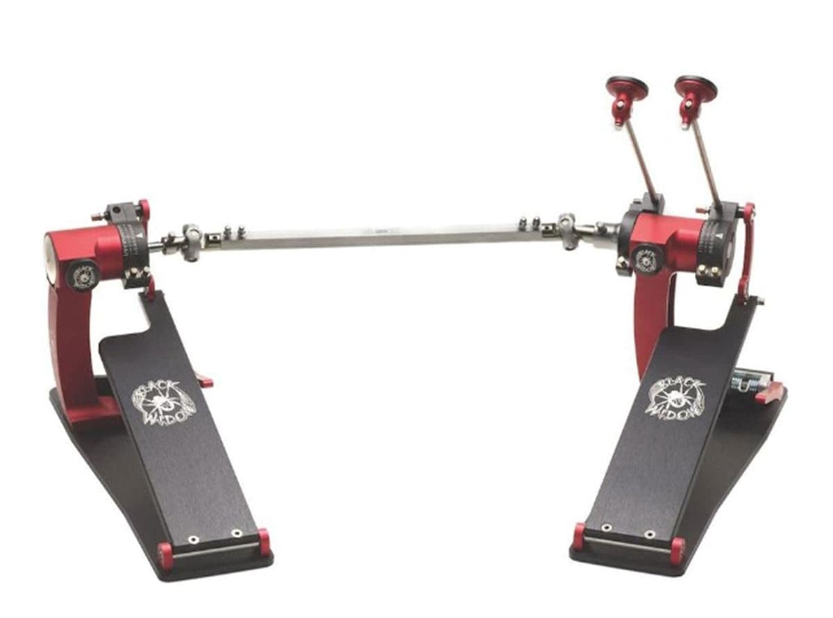 Trick Drums Pro 1-V P1V2BFBW Doble Pedal Bigfoot - Edición Black Widow para Batería
