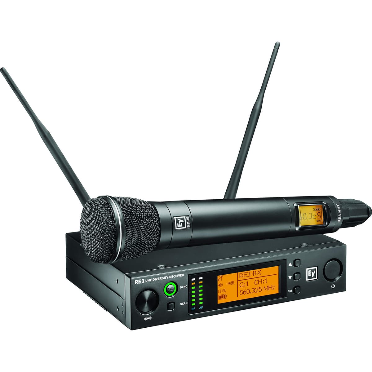 Electro-Voice RE3-ND96-5L micrófono inalámbrico de mano sistema UHF banda 5L profesional para voz y escenario