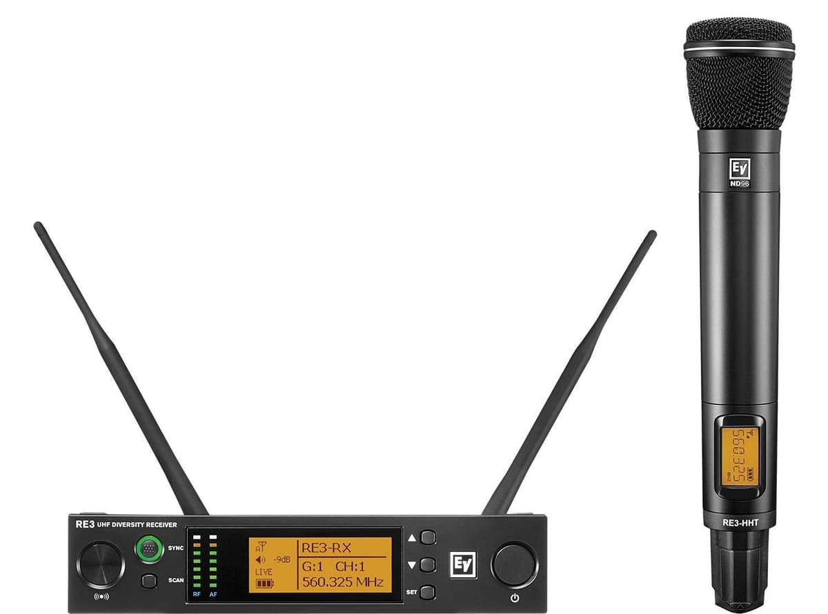 Electro-Voice RE3-ND96-5H sistema de micrófono inalámbrico de mano banda 5H micrófono vocal profesional handheld UHF
