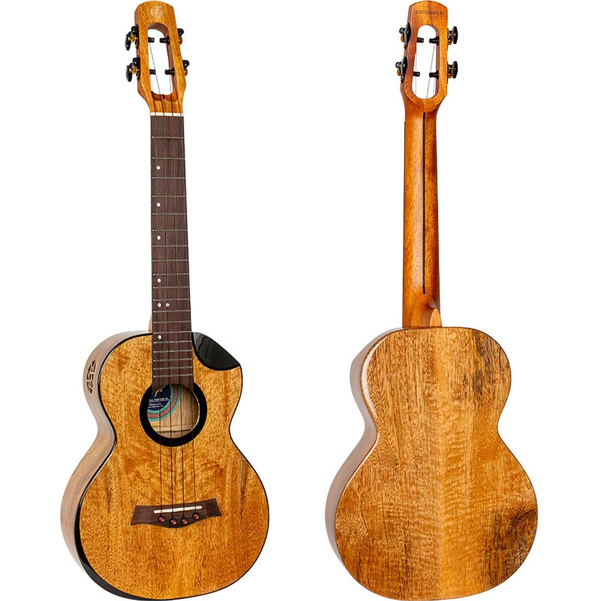 Flight Ukuleles Fireball Tenor EQ-A - Ukulele Tenor Electroacústico de Acacia con Ecualizador y Afinador Integrado