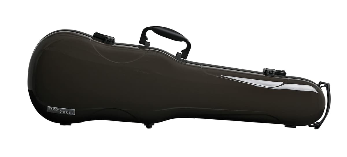 Gewa AIR 1.7 303270003 Estuche para violín forma 4/4 marrón alto brillo, con asa lateral, Fabricado en Alemania