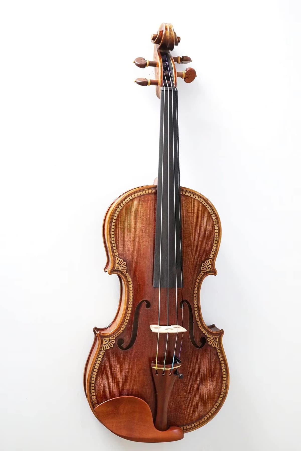 D Z Strad 511 Violín Royal con Voluta Artesanal, Fileteado Especial y Detalles Premium