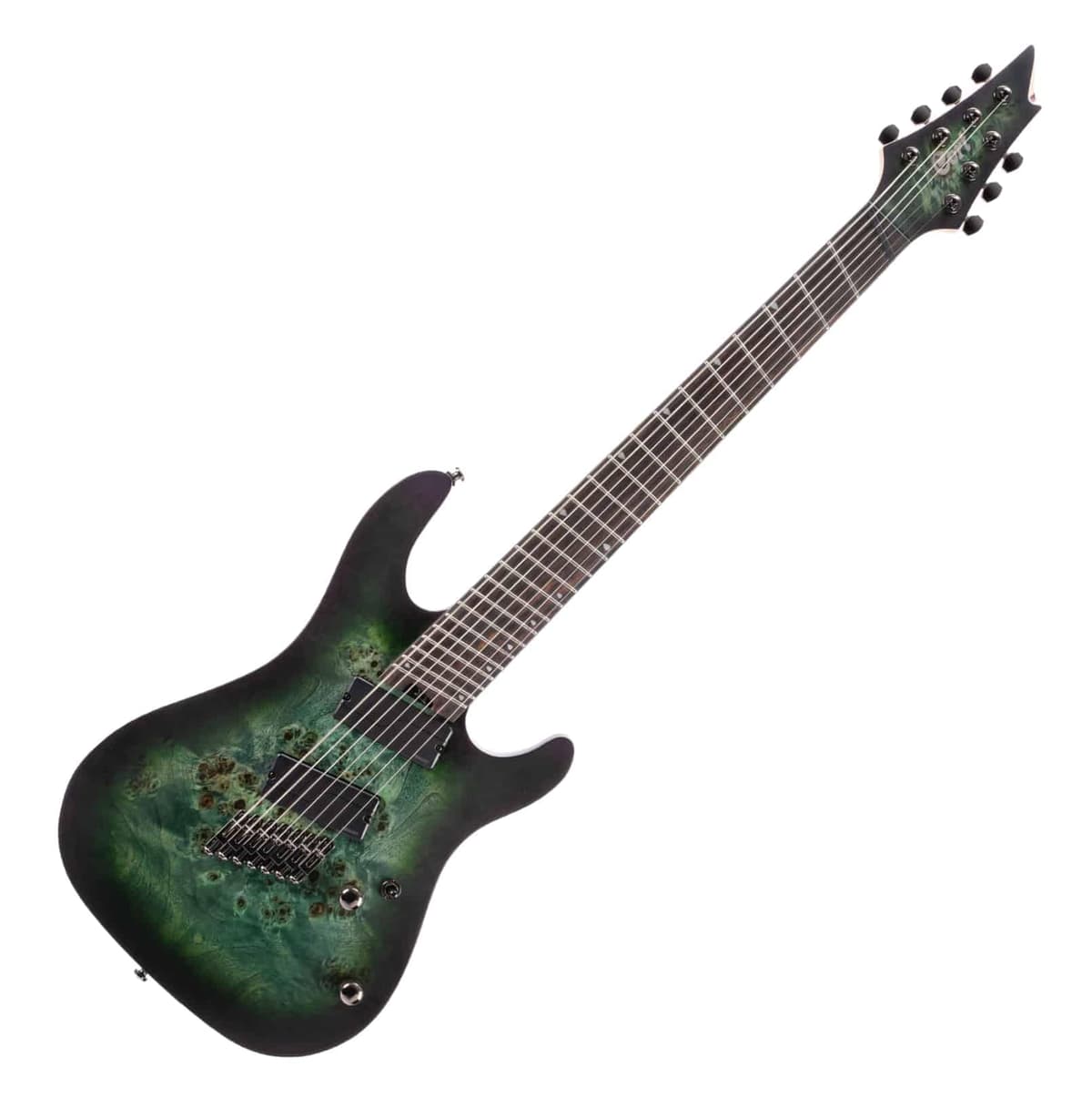 Cort KX 507 Multi-Scale Guitarra Eléctrica 7 Cuerdas, Star Dust Green, Serie KX KX507MSSDG