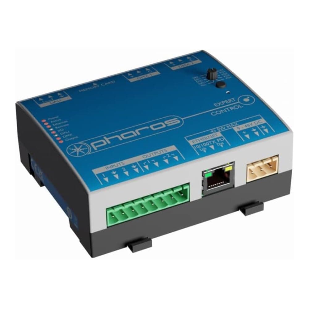 SIRS-E Pharos XPC 1 Expert Control 1 - Controlador Ethernet Stand Alone 512 Canales eDMX/DMX, DALI, I/O