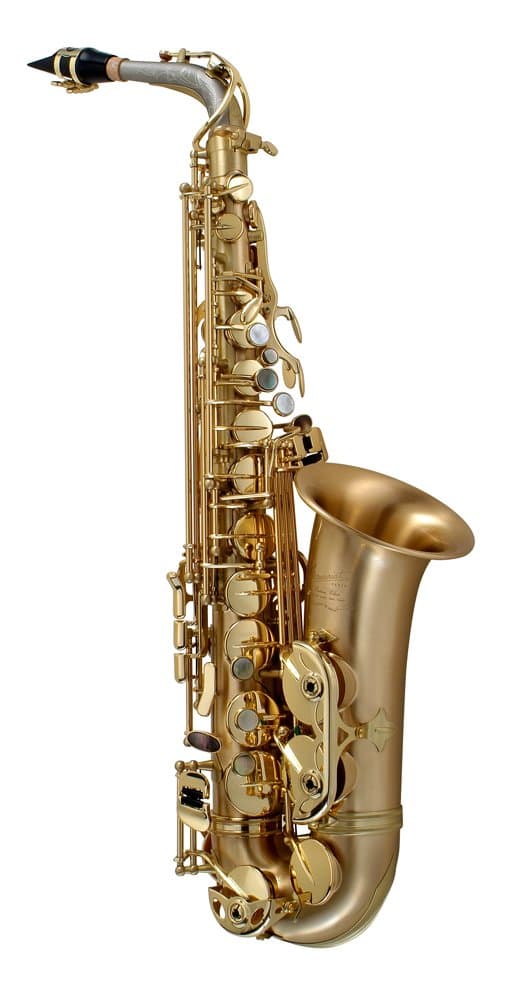 P. Mauriat LeBravo 200A Saxofón Alto, Laca Transparente, con Estuche, Profesional, Sonido Rico, ALBV200-GL