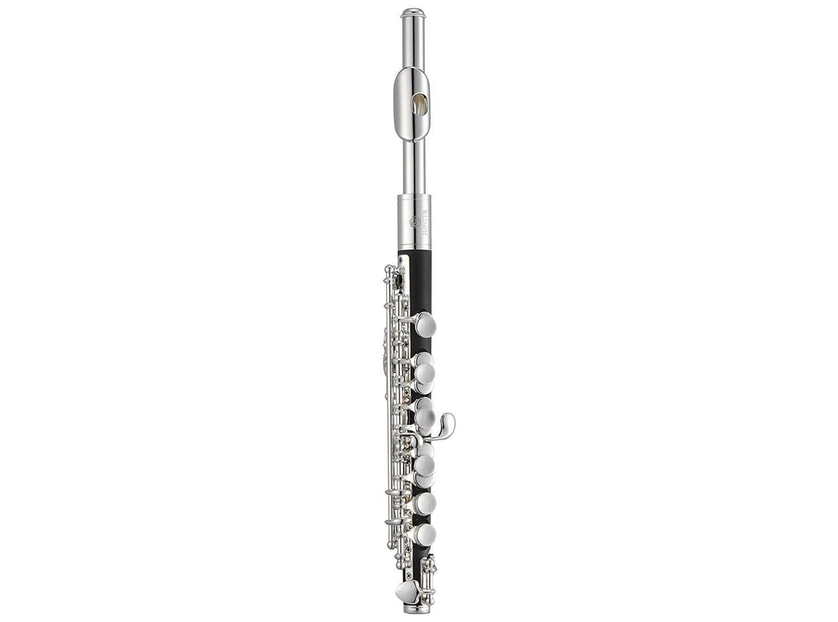 Jupiter JPC1000 Piccolo flauta piccolo profesional de ébano sintético plateado para orquesta y banda escolar