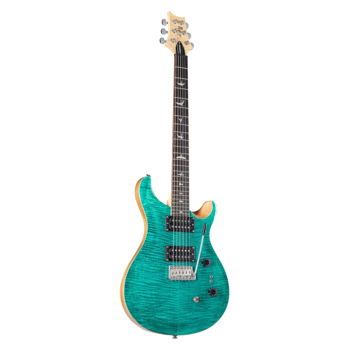 PRS SE Custom 24-08 Guitarra Eléctrica 6 Cuerdas Turquesa con Funda, Diestro (107994::TU:)