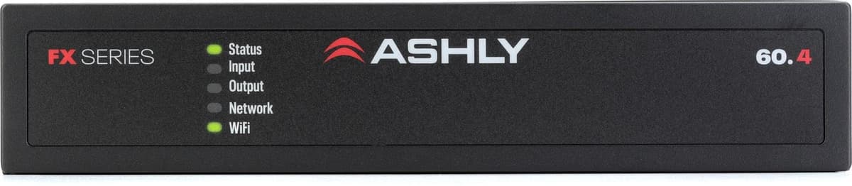 Ashly FX60.4 Amplificador Clase D 4x60W 1/2 RU con DSP y Wi-Fi para instalación profesional