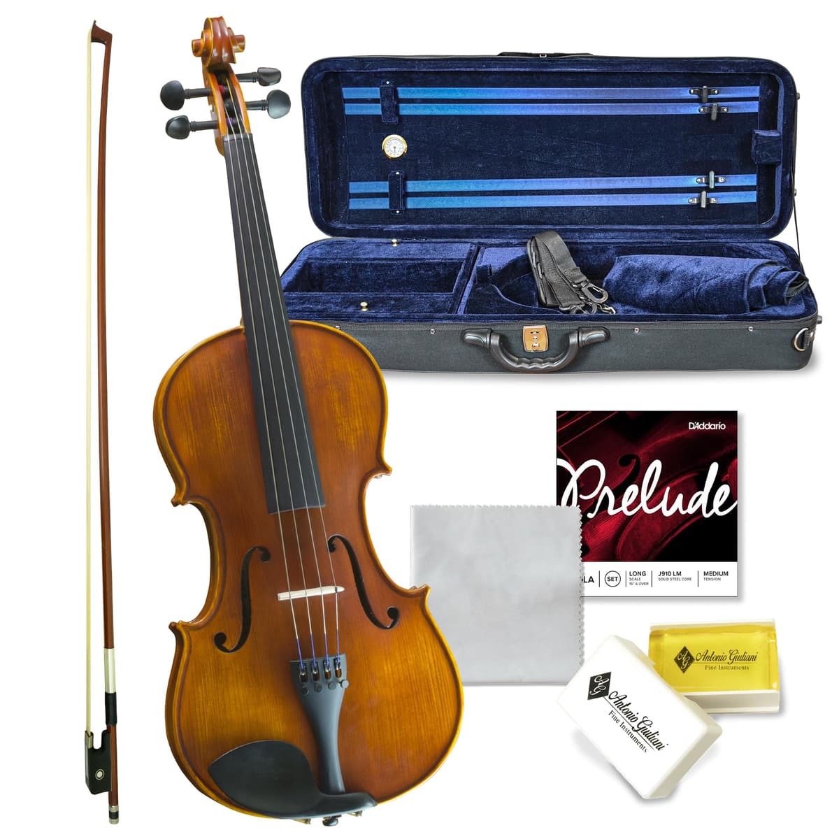 Kennedy Violins Ricard Bunnel BUNVLA13 Viola 13" outfit completo para estudiante con arco y estuche