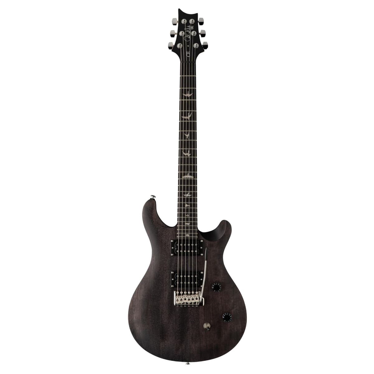 PRS SE CE 24 Standard Satin con Funda, Charcoal - Guitarra Eléctrica, Acabado Satinado, Bolsa Incluida 113130::CH: