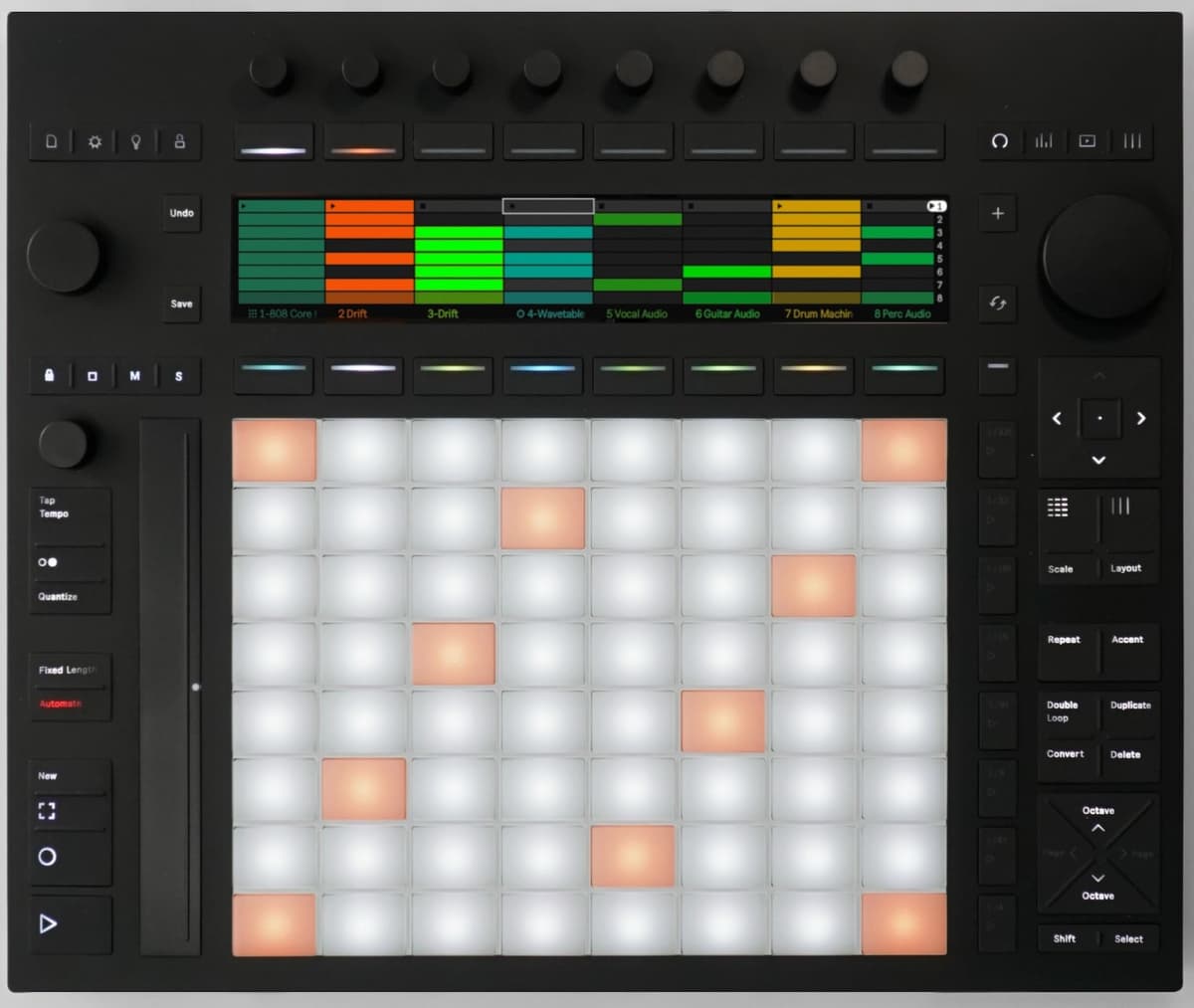 Ableton Push 3 88947 Estación de trabajo standalone con 64 pads MPE, interfaz de audio y SSD 256GB
