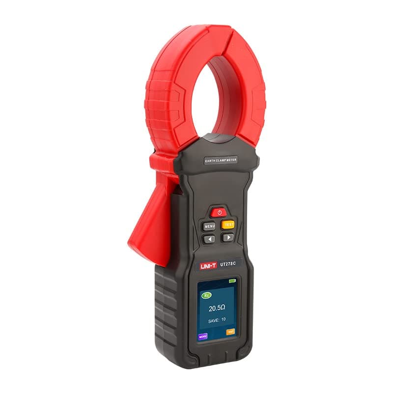 UNI-T Uni-Trend HY-UT278C Pinza Telurómetro Resistividad de Tierra Auto Rango Medidor de Resistencia de Bucle Pararrayos Earth Clamp Meter UT278C UT273+ UT275 UT276A+ UT278A+ UT278D