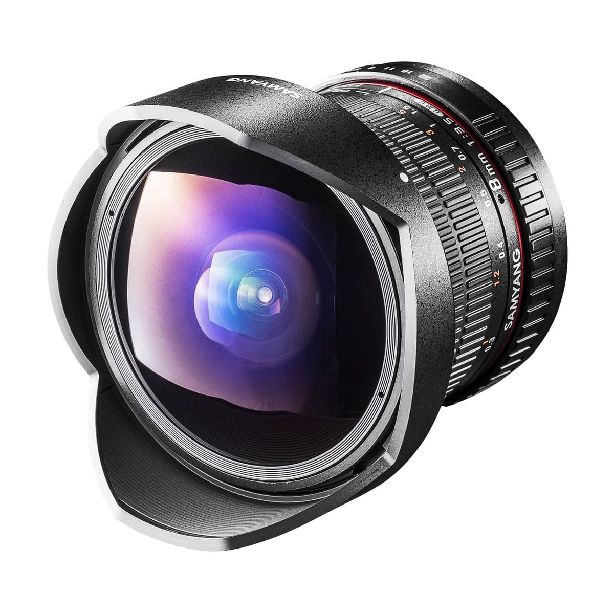 Samyang UMC CS II 8mm f/3.5 7616 Lente Ojo de Pez para Canon EF APS-C Ultra Gran Angular Manual Focus