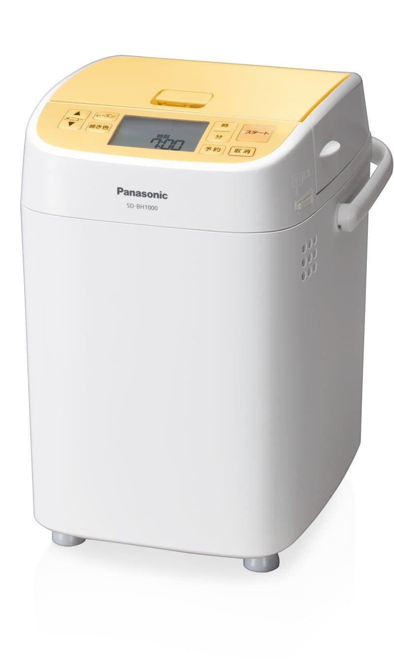 Panasonic SD-BH1000-Y Panificadora Automática Pan de Molde Color Amarillo Máquina de Hacer Pan 斤型 Panera Eléctrica