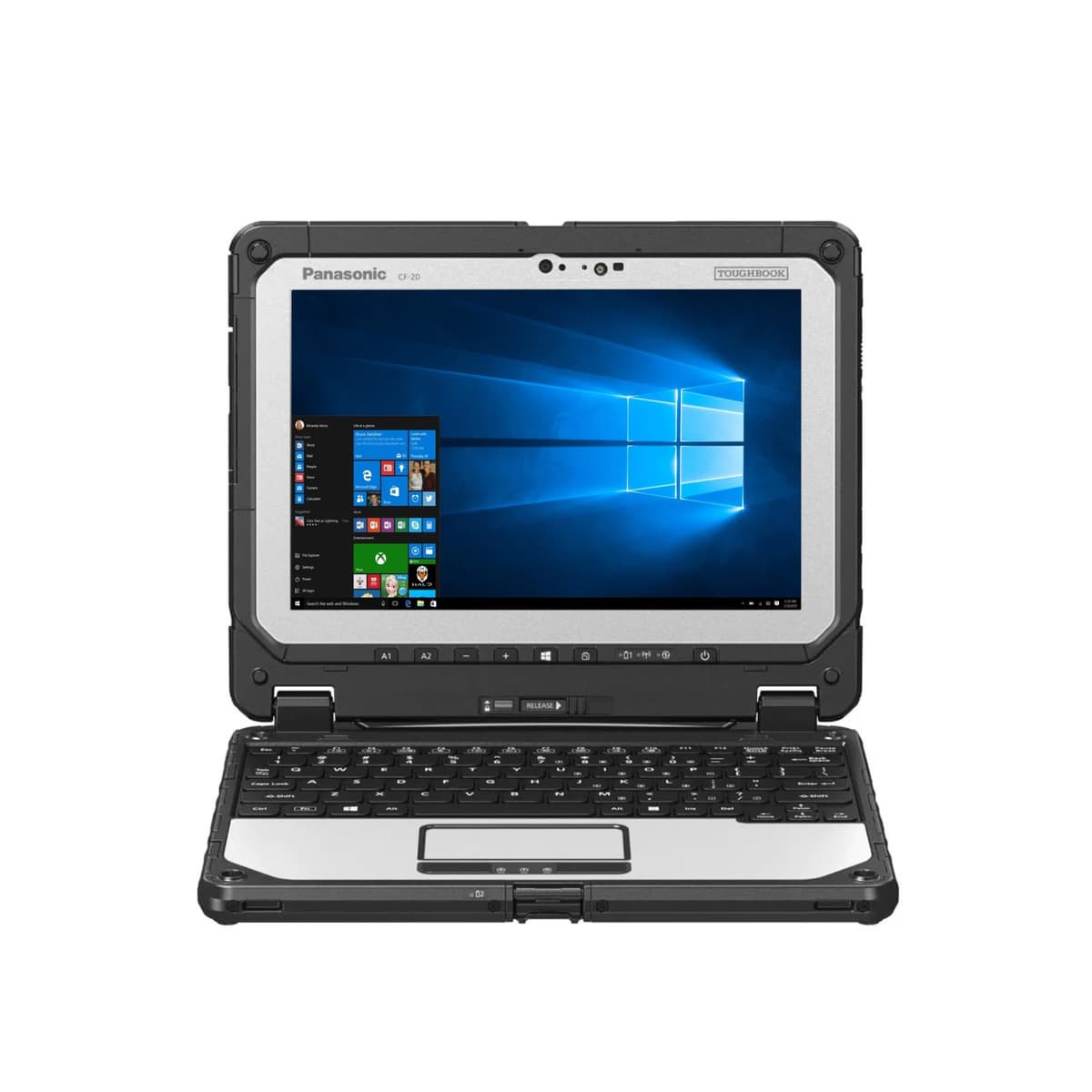 Panasonic Toughbook CF-20 MK2, Intel Core i5-7Y57, Pantalla 10.1" Multi-Touch con Lápiz Digitalizador, 8GB RAM, SSD 256GB, 4G LTE, Lector de Códigos 2D, Batería Puente, Teclado con Segunda Batería, Windows 10 Pro (Reacondicionado)