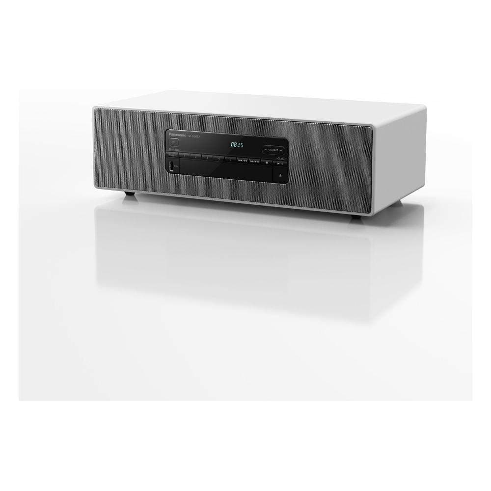 Panasonic SC-DM502E-W Mini Sistema Estéreo Premium con DAB+ y Conexión Bluetooth, Color Blanco