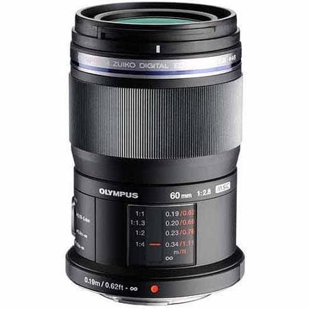 Olympus M.Zuiko 60mm Macro Lente - 60mm f/2.8, Macro 1:1, para cámaras Micro Four Thirds, enfoque automático, resistente a salpicaduras V312010BU000