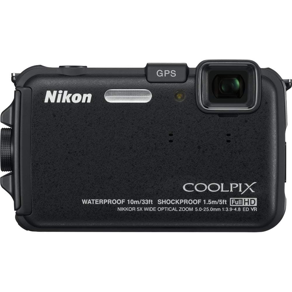 Nikon COOLPIX AW100 16 MP Cámara Digital Impermeable CMOS con GPS y Video Full HD 1080p (Negra) 26290