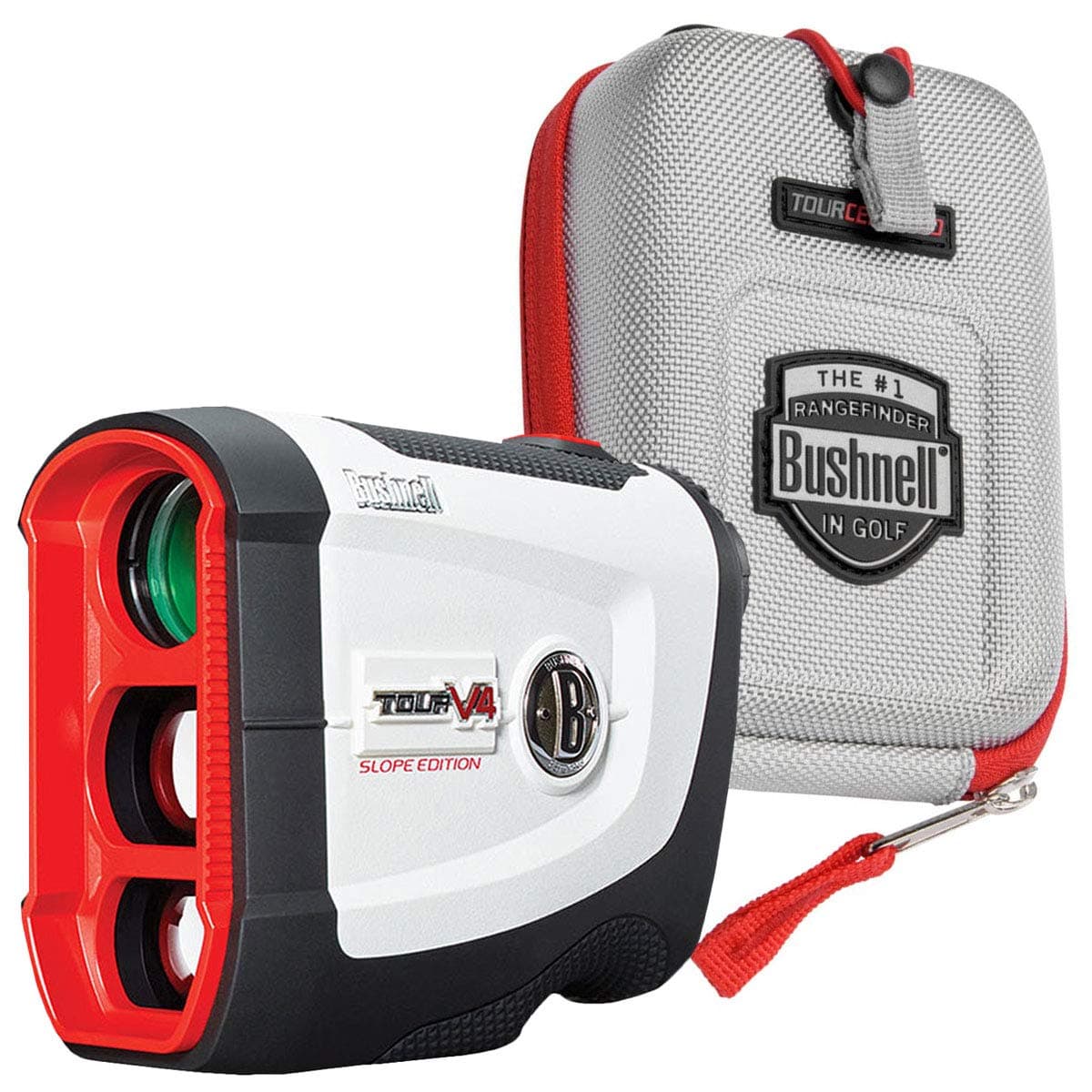 Bushnell Tour V4 Shift 201760 telémetro láser de golf, blanco, con Slope, alcance preciso, compacto y fácil de usar