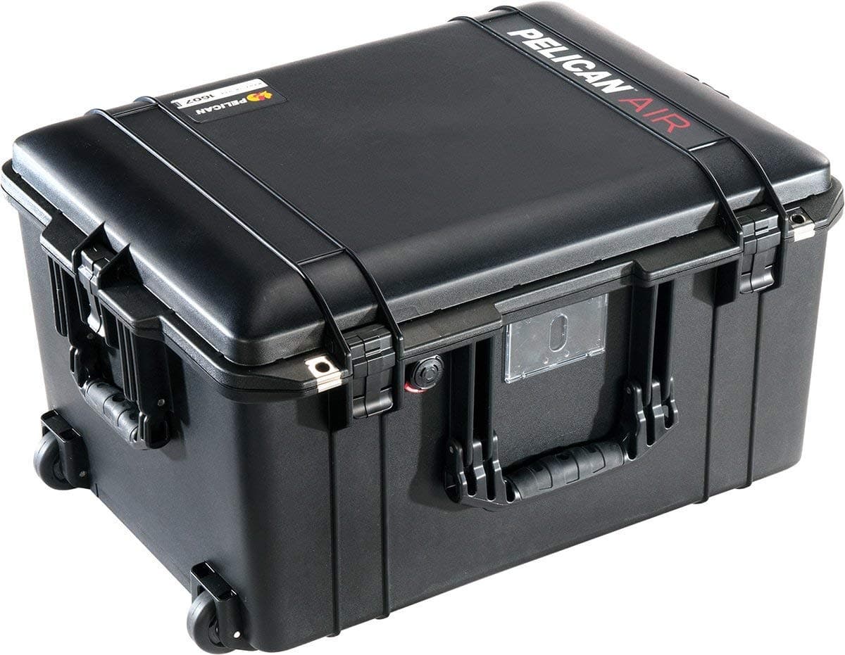Pelican Air 1607 016070-0000-110 maleta rígida con espuma negra, impermeable y resistente a golpes para equipo