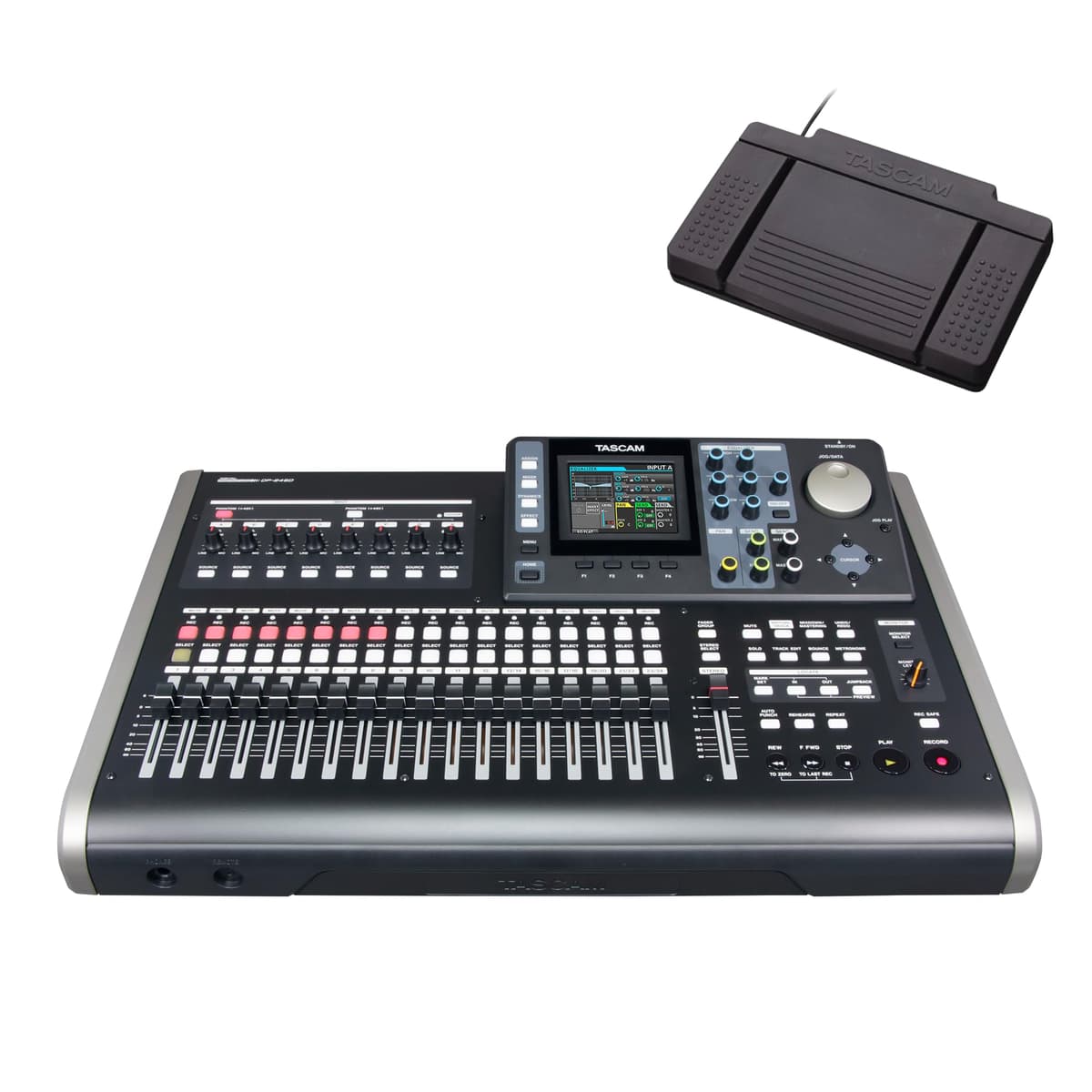Tascam DP-24SD Grabadora multipistas con pedal conmutador 3 vías | Kit Bundle