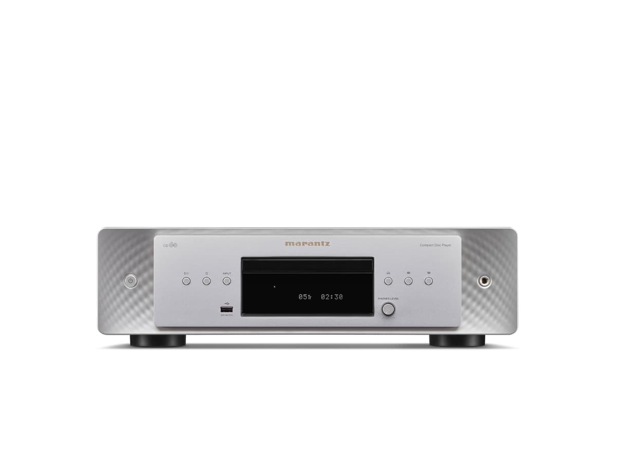 Marantz CD 60 Reproductor de CD de un solo disco con USB frontal Hi-Fi (Plateado/Dorado) CD60SG