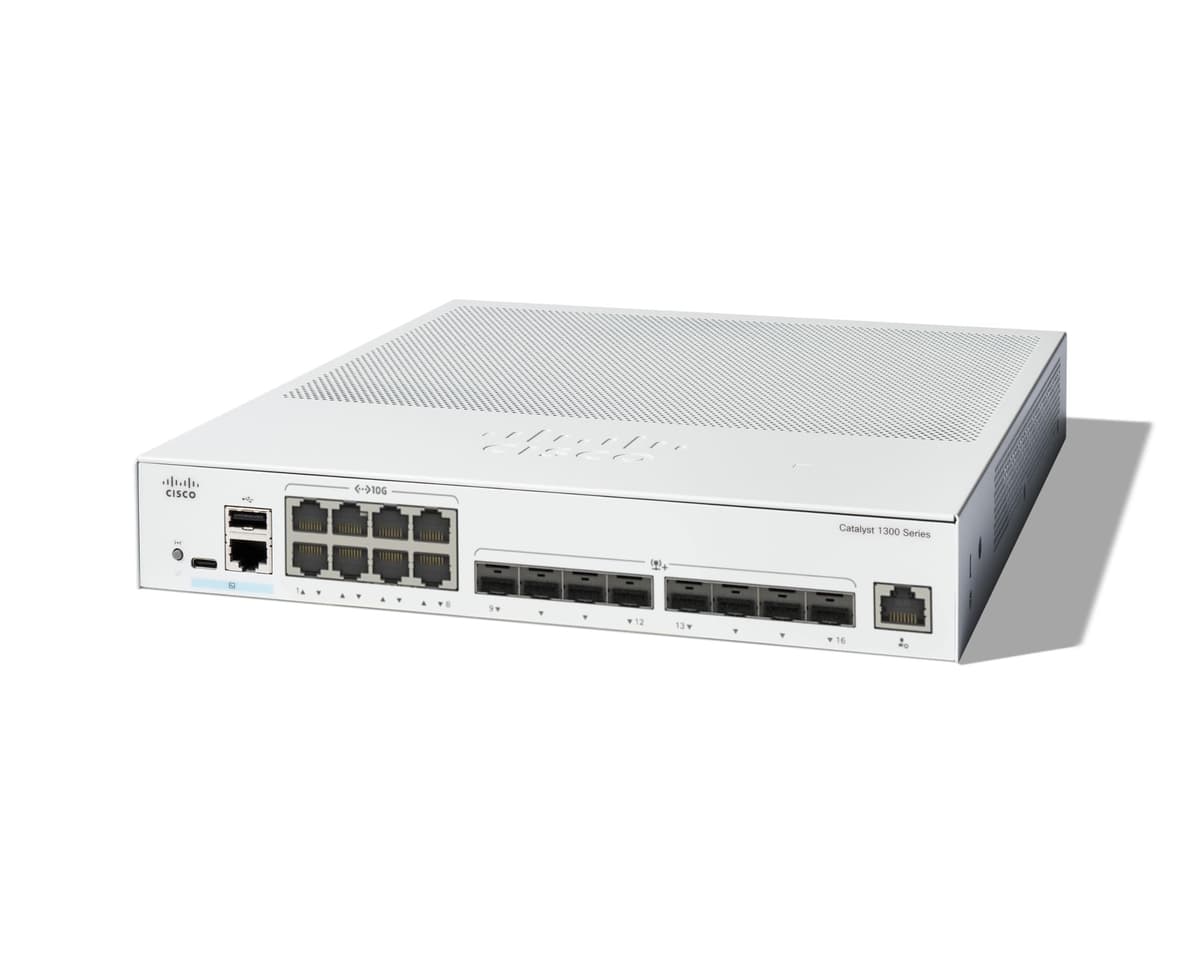 Cisco Catalyst C1300-16XTS Switch Administrable, 8 Puertos 10G Cobre, 8x10GE SFP+, Protección de Por Vida Limitada