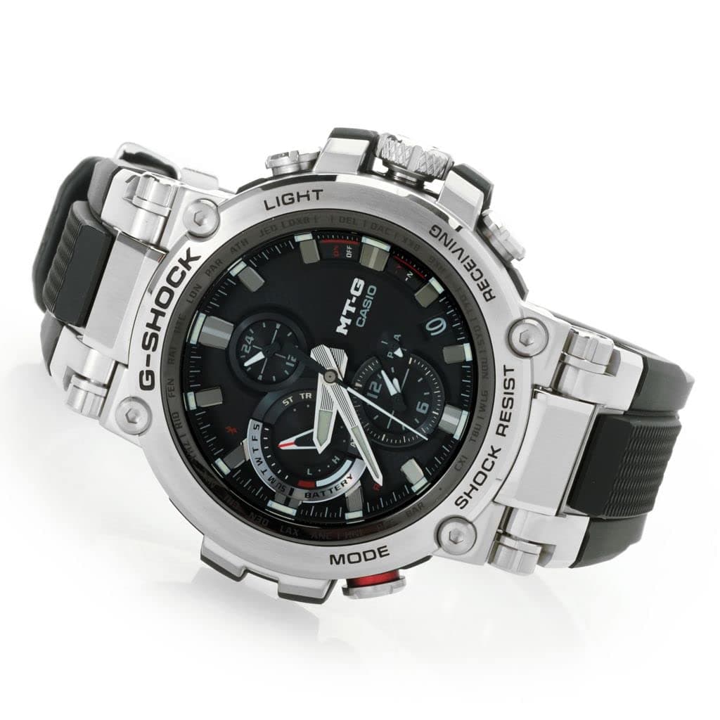 Casio G-Shock MTG-B1000-1ACR reloj hombre Bluetooth solar acero inoxidable resistente a golpes 200 m cronógrafo