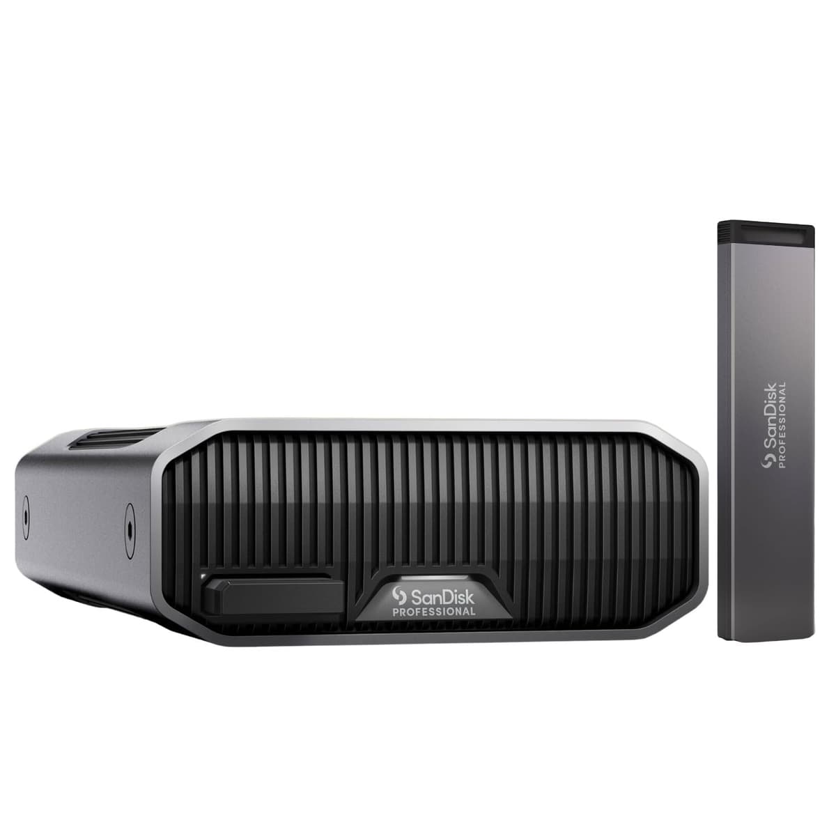 SanDisk Professional G-Drive Project GDR200VB6002W Disco duro externo 12TB Thunderbolt 3 alta velocidad, bundle PRO-Blade SSD Mag 2TB (2 ítems)