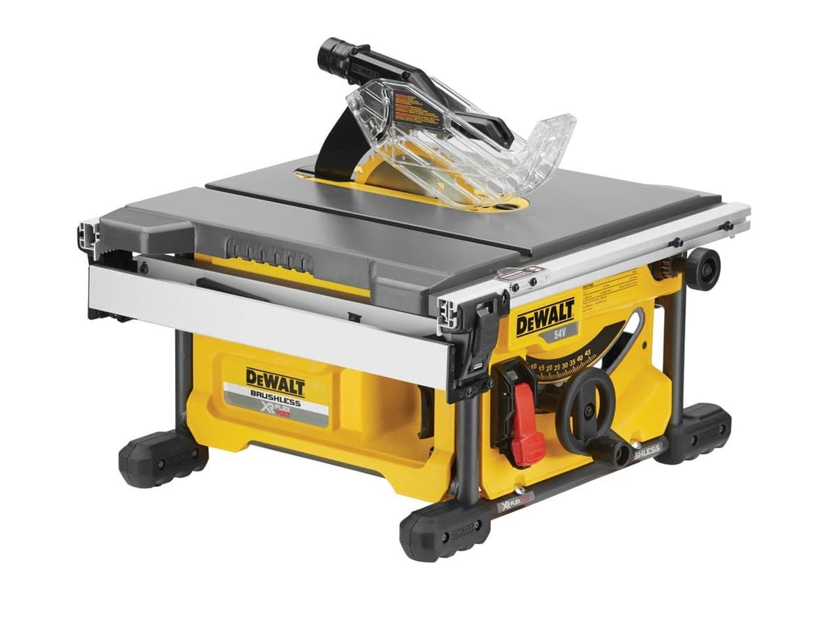 DEWALT XR FlexVolt DCS7485N-XJ sierra de mesa sin batería 54V 108W 210 mm amarillo/negro set de 8 piezas