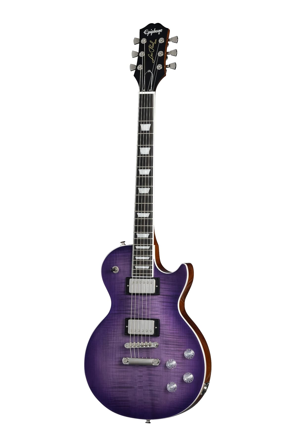 Epiphone Les Paul Modern Figured guitarra eléctrica Purple Burst con funda Gigbag EILMPRBNH1