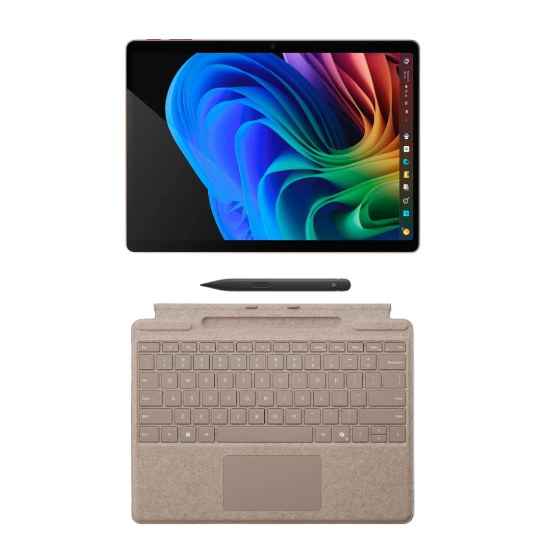Microsoft Surface Pro 11 Copilot+ PC, 13" 2.8K táctil, Snapdragon X Plus, 16GB RAM, 512GB SSD, Win 11 Pro, con Teclado Pro y Slim Pen Dune
