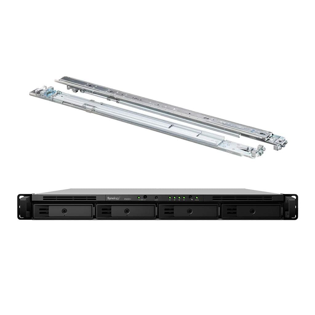 Synology RackStation ASISP92 NAS en rack compacto, kit de rieles, Intel Atom C3538, 18GB DDR4, SSD 8TB, software DSM