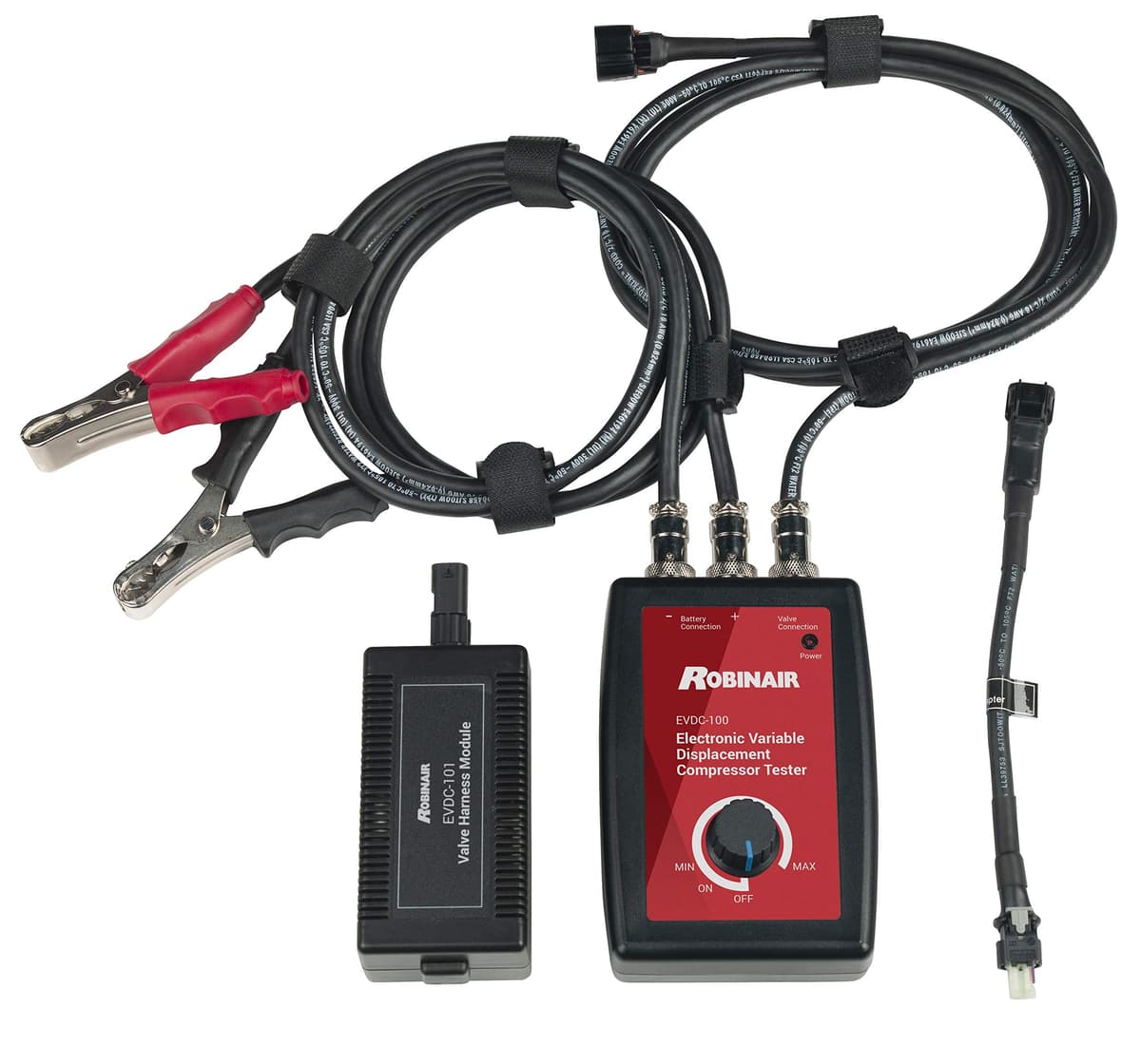 Robinair EVDC100 Probador electrónico de compresor variable de A/C automotriz para diagnóstico, color negro