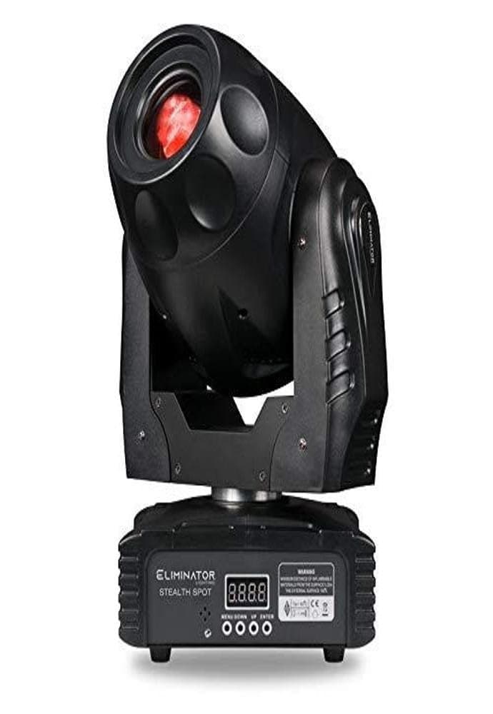 Eliminator Lighting Stealth Spot cabeza móvil LED spot DMX con gobos y prisma para DJ, escenarios e iluminación de eventos