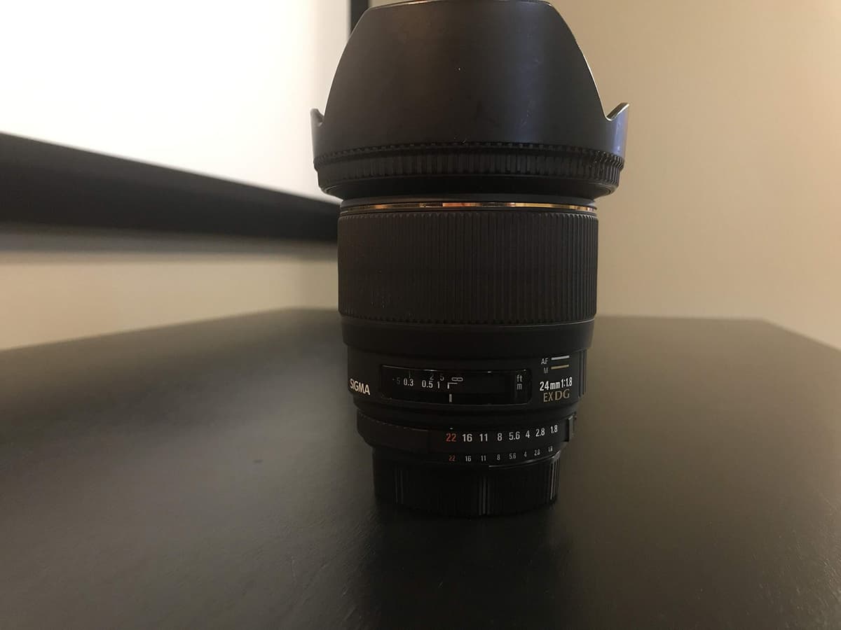 Sigma EX DG 432306 24mm f/1.8 lente gran angular macro asférico gran apertura para Nikon DSLR