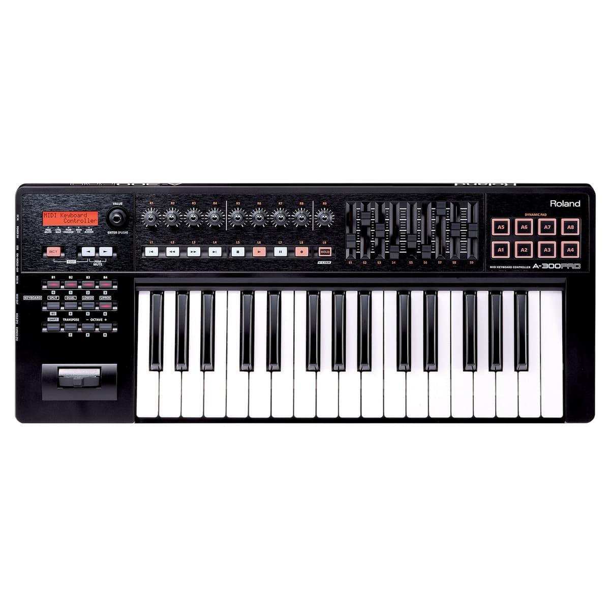 Roland A-300PRO Teclado Controlador MIDI USB profesional de 32 teclas para Mac y PC A-300PRO-R