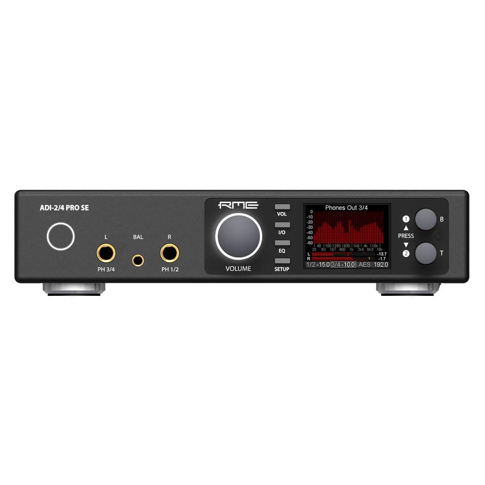 RME ADI-2/4 Pro SE Convertidor AD/DA 2x4 USB DAC/ADC Hi-Res para Audio Profesional con Amplificador de Audífonos