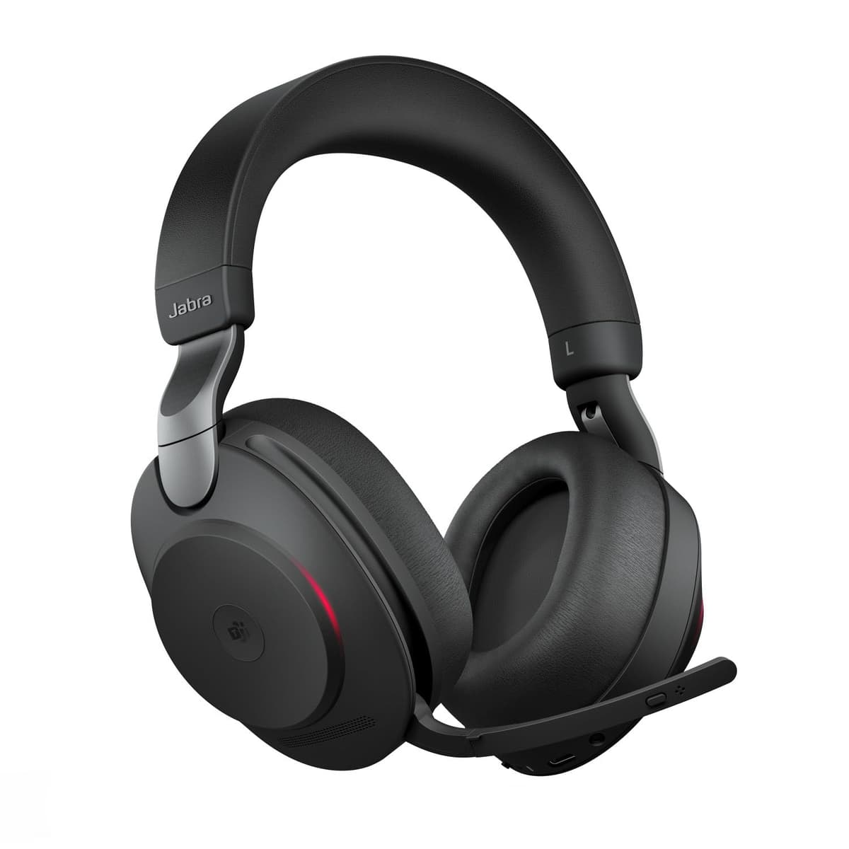 Jabra Evolve2 85 (28599-999-899) auriculares inalámbricos PC con cancelación de ruido, certif. Microsoft Teams, USB-C Bluetooth, batería larga, negro