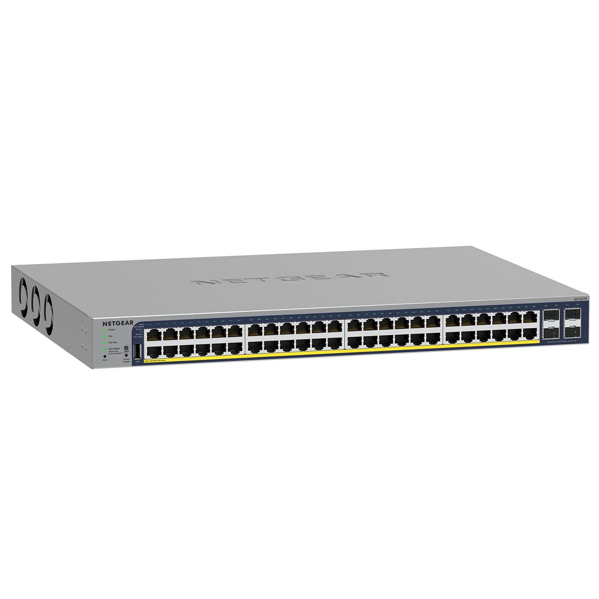 NETGEAR Smart Managed Pro GS752TP-300EUS Switch Gigabit PoE+ administrable con SFP, montaje en rack